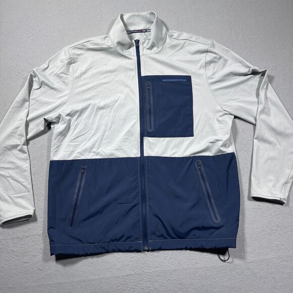 Southern Tide Performance Jacket Mens Size XL Sea Foam Full Zip Lightweight - Picture 2 of 13